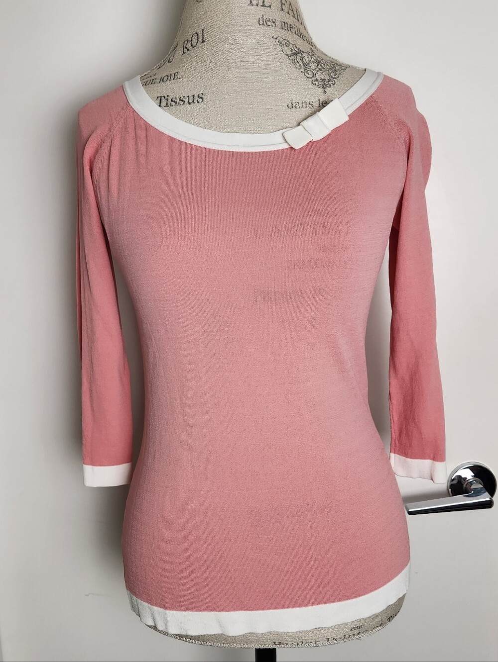 Vintage Retro 50s Pink Knit Top
